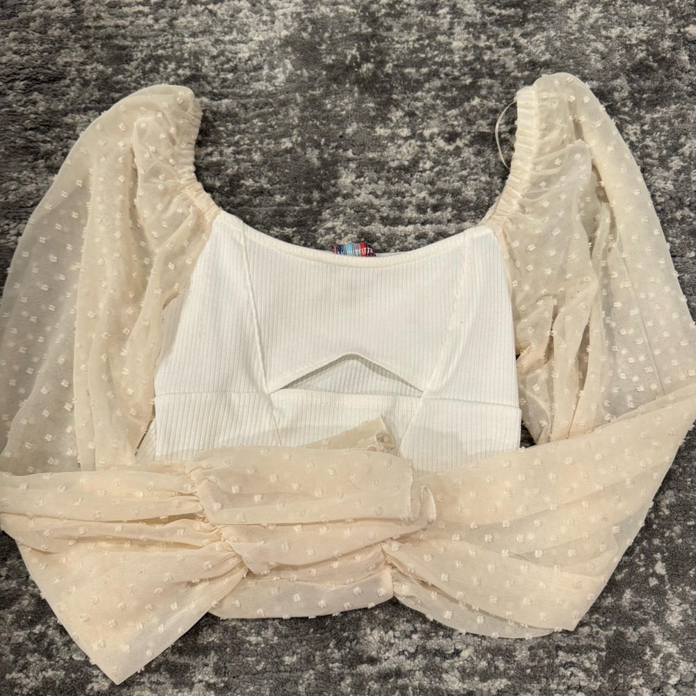 Urban outfitters cream long sleeve